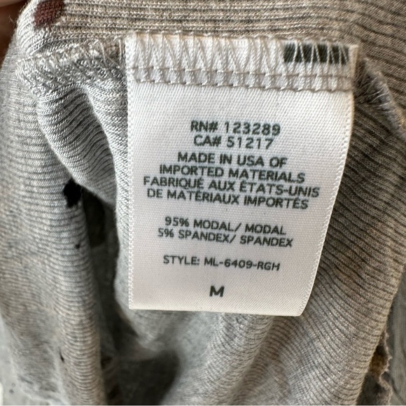 Michael Lauren Gray Ribbed Top - Picture 7 of 11